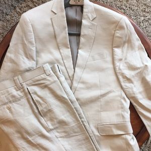 Calvin Klein linen suit
